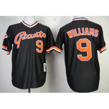 San Francisco Giants #9 Matt Williams Black Throwback Jersey