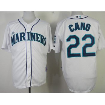 Seattle Mariners #22 Robinson Cano White Jersey