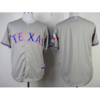 Texas Rangers Blank 2014 Gray Jersey