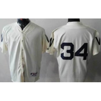 Washington Nationals #34 Bryce Harper 1924 Cream Jersey