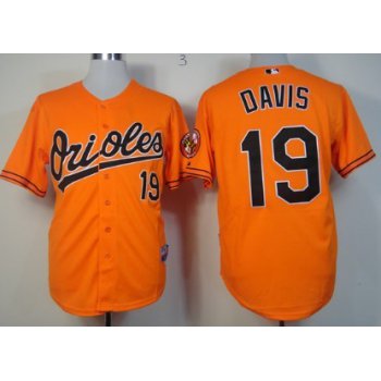 Baltimore Orioles #19 Chris Davis Orange Jersey