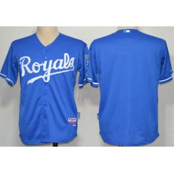 Kansas City Royals Blank Navy Blue Jersey