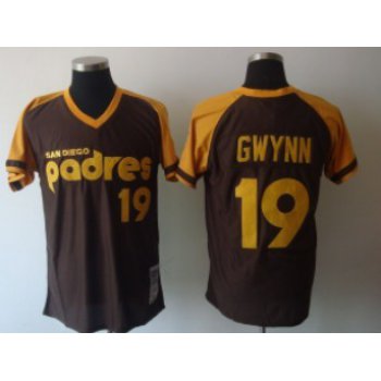 San Diego Padres #19 Tony Gwynn 1978 Brown Throwback Jersey