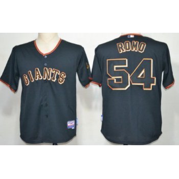 San Francisco Giants #54 Sergio Romo Black Jersey