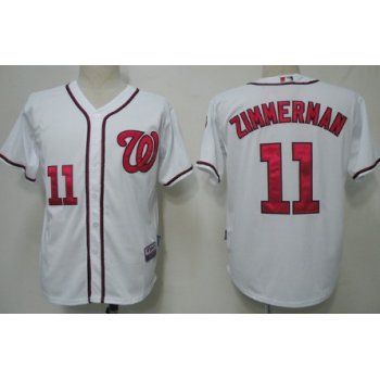 Washington Nationals #11 Ryan Zimmerman White Jersey