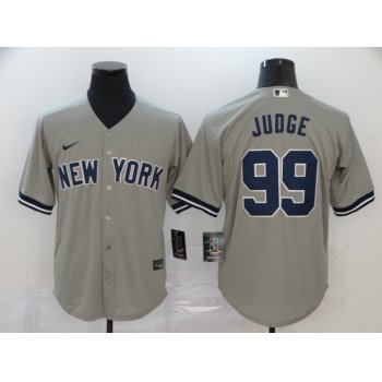 Men's New York Yankees #99 Aaron Judge Gray Stitched MLB Cool Base Nike Jersey