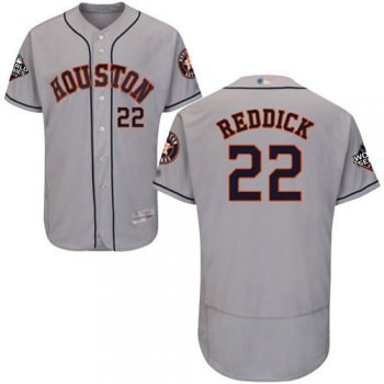 Astros #22 Josh Reddick Grey Flexbase Authentic Collection 2019 World Series Bound Stitched Baseball Jersey