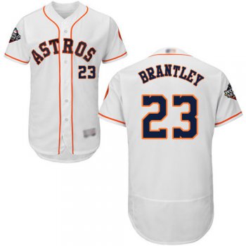 Astros #23 Michael Brantley White Flexbase Authentic Collection 2019 World Series Bound Stitched Baseball Jersey