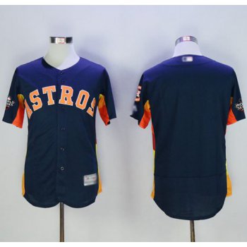 Astros Blank Navy Blue Flexbase Authentic Collection 2019 World Series Bound Stitched Baseball Jersey