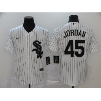 Men's Chicago White Sox #45 Michael Jordan White Stitched MLB Cool Base Nike Jersey