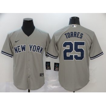 Men's New York Yankees #25 Gleyber Torres Stitched MLB Cool Base Nike Jersey