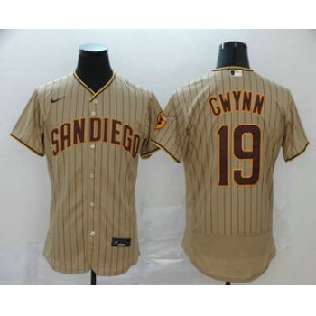 Men's San Diego Padres #19 Tony Gwynn Gray Stitched MLB Flex Base Nike Jersey