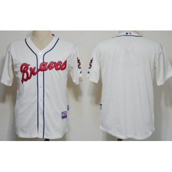 Atlanta Braves Blank Cream Jersey