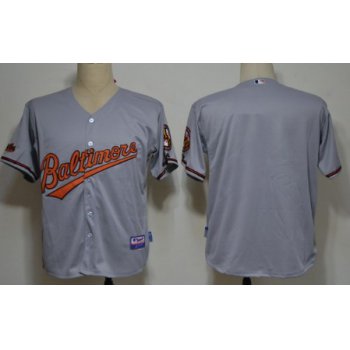 Baltimore Orioles Blank Gray Jersey