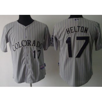 Colorado Rockies #17 Todd Helton Gray Jersey