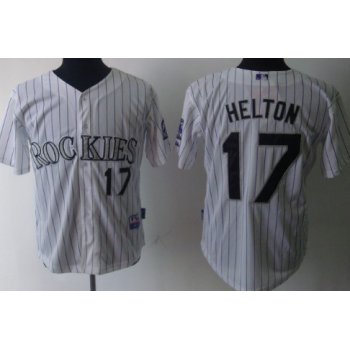 Colorado Rockies #17 Todd Helton White Jersey