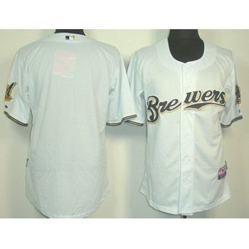 Milwaukee Brewers Blank White Jersey