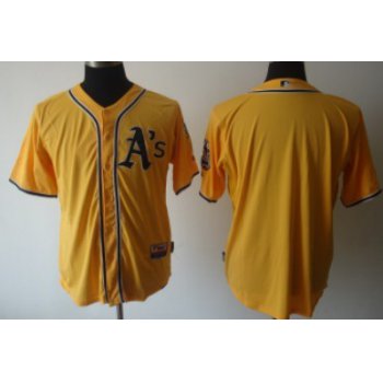 Oakland Athletics Blank Yellow Jersey