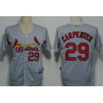 St. Louis Cardinals #29 Chris Carpenter Gray Jersey