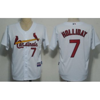 St. Louis Cardinals #7 Matt Holliday White Jersey