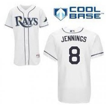 Tampa Bay Rays #8 Desmond Jennings White Jersey