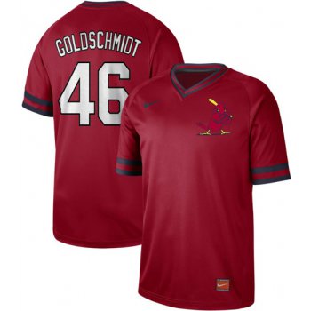 Cardinals #46 Paul Goldschmidt Red Authentic Cooperstown Collection Stitched Baseball Jersey