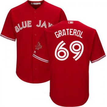 Men's Toronto Blue Jays #69 Juan Graterol Red Stitched MLB 2017 Majestic Cool Base Jersey