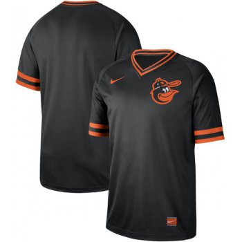 Orioles Blank Black Authentic Cooperstown Collection Stitched Baseball Jersey