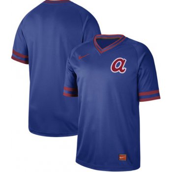 Braves Blank Royal Authentic Cooperstown Collection Stitched Baseball Jersey