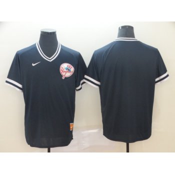 Men's New York Yankees Blank Black Throwback Jersey