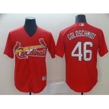 Men's St. Louis Cardinals 46 Paul Goldschmidt Red Cool Base Jersey