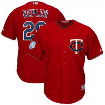 Men's Minnesota Twins 26 Max Kepler Majestic Scarlet 2019 Spring Training Cool Base Player Jersey