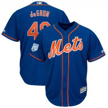 Men's New York Mets 48 Jacob deGrom Majestic Royal 2019 Spring Training Cool Base Player Jersey