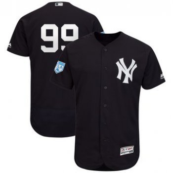 Men's New York Yankees 99 Aaron Judge Majestic Navy 2019 Spring Training Flex Base Player Jersey