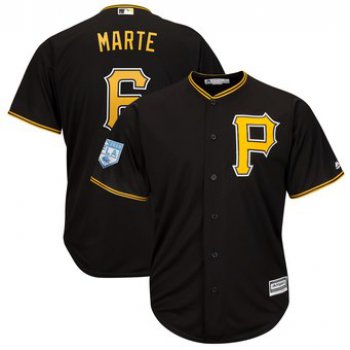 Men's Pittsburgh Pirates 6 Starling Marte Majestic Black 2019 Spring Training Cool Base Player Jersey