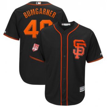 Men's San Francisco Giants 40 Madison Bumgarner Majestic Black 2019 Spring Training Cool Base Player Jersey