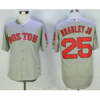 Men's Boston Red Sox #25 Jackie Bradley Jr. Gray Road Stitched 2015 MLB Cool Base Jersey