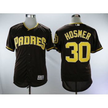 Padres 30 HOSMER Brown Flexbase Authentic Collection MLB Jersey