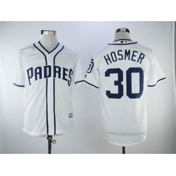 Padres 30 HOSMER White New Cool Base MLB Jersey