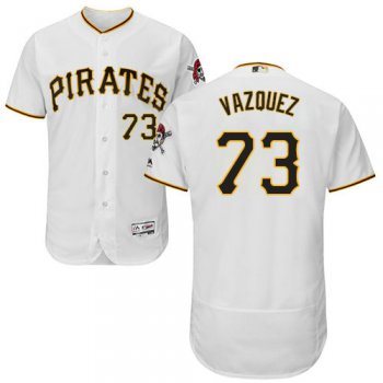 Pittsburgh Pirates 73 Felipe Vazquez White Flexbase Authentic Collection Stitched Baseball Jersey