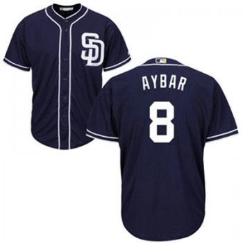 San Diego Padres 8 Erick Aybar Navy Blue New Cool Base Stitched Baseball Jersey