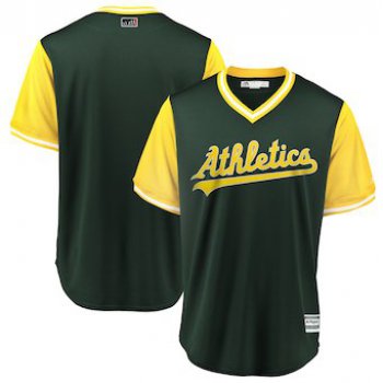 Men's Oakland Athletics Blank Majestic Green 2018 Players' Weekend Team Jersey