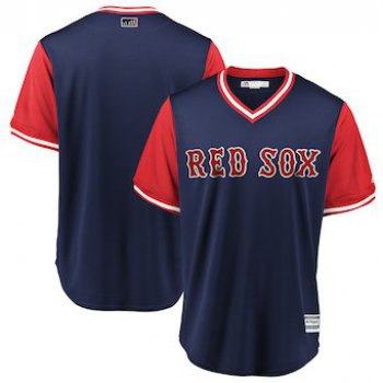 Men's Boston Red Sox Blank Majestic Navy 2018 Players' Weekend Team Jersey