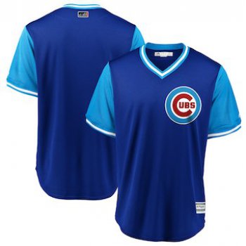 Men's Chicago Cubs Blank Majestic Royal 2018 Players' Weekend Team Jersey