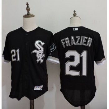 Men's Chicago White Sox #21 Todd Frazier Black 2016 Flexbase Majestic Baseball Jersey