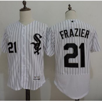 Men's Chicago White Sox #21 Todd Frazier White Home 2016 Flexbase Majestic Baseball Jersey