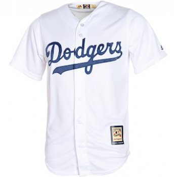 Men's LA Dodgers Majestic Blank Light Blue Alternate Cooperstown Cool Base Team Jersey