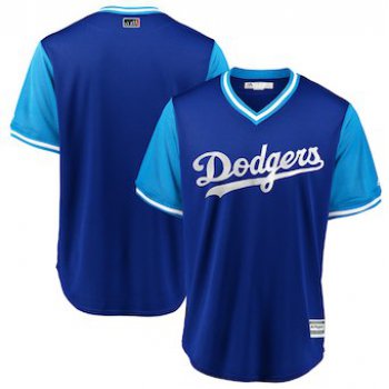 Men's Los Angeles Dodgers Blank Majestic Royal 2018 Players' Weekend Team Jersey