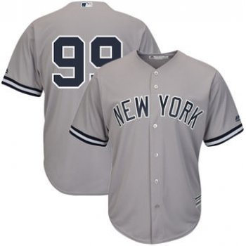 Men's New York Yankees 99 Aaron Judge Majestic Gray Cool Base Player Replica Jersey