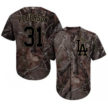 Los Angeles Dodgers #31 Joc Pederson Camo Realtree Collection Cool Base Stitched Baseball Jersey